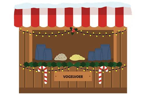 Kerstmarkt vogelvoer