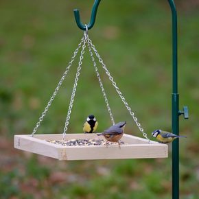 Hangende voedertafel hout