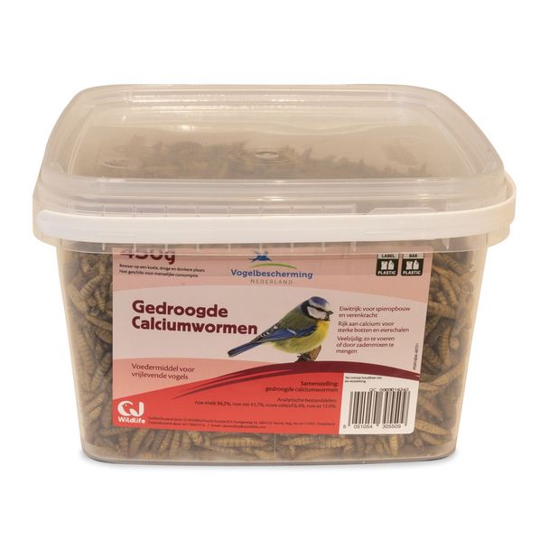 Gedroogde calciumwormen 450g