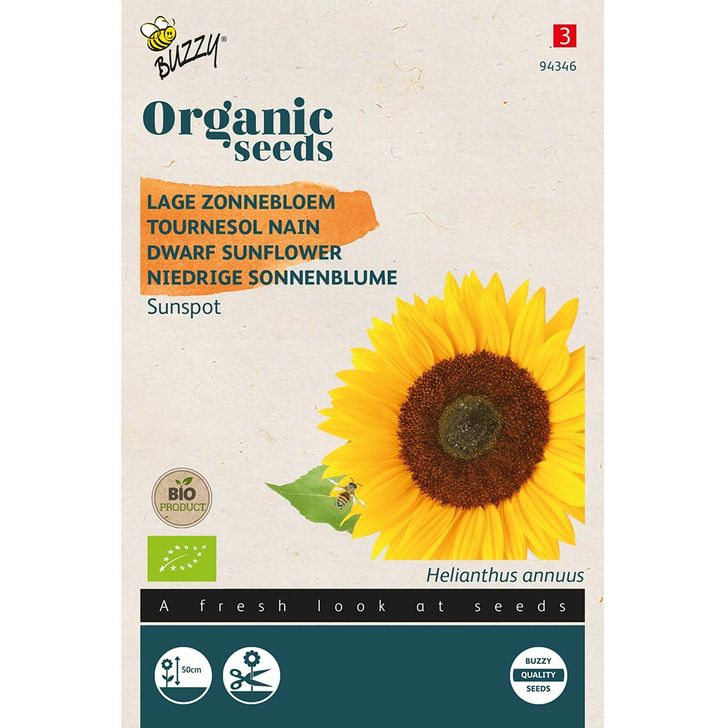 Buzzy® Organic Helianthus annuus type Sunspot (BIO)