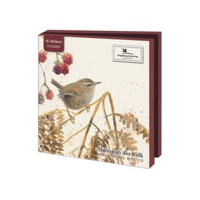Wenskaartenset Vogels in de winter - Elwin van der Kolk