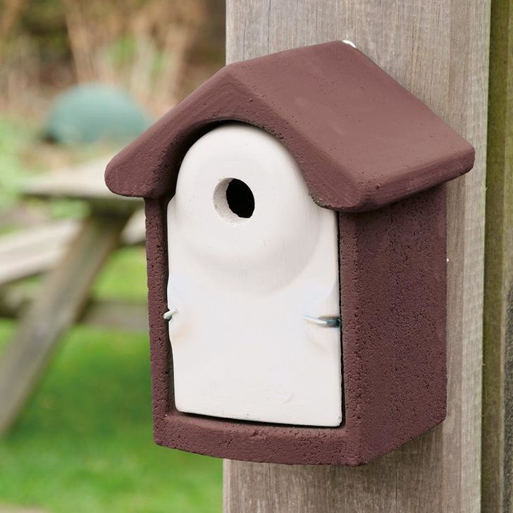 Nestkast houtbeton 28 mm bruin