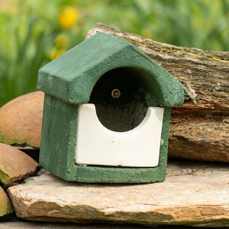 Nestkast WoodStone® half open groen
